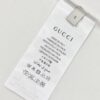 High-End Gucci Round Neck Short Sleeve T-Shirt with Front and Back Embroidered Logo, Premium 280g Double-Yarn Combed Cotton, Pre-Shrunk Washed Fabric, Unisex Fit, Official Website Detailing, Three Labels Complete
