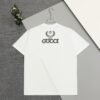 High-End Gucci Style Premium Jump Stitch Embroidered Round Neck Short Sleeve T-Shirt, 280g Double-Yarn High Gram Weight 100% Combed Cotton, Pre-Shrunk 1x1 Double Yarn Washed Fabric Resists Deformation, Unisex Design with Official Website Details, Front and Back Letter Logo Embroidery, Patch on Reverse, Complete Triple Labels, Moisture-Proof Paper Packaging, Distinct from Market Standard Goods, Comfortable Fit with OXs Silhouette