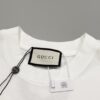 High-End Gucci Style Premium Jump Stitch Embroidered Round Neck Short Sleeve T-Shirt, 280g Double-Yarn High Gram Weight 100% Combed Cotton, Pre-Shrunk 1x1 Double Yarn Washed Fabric Resists Deformation, Unisex Design with Official Website Details, Front and Back Letter Logo Embroidery, Patch on Reverse, Complete Triple Labels, Moisture-Proof Paper Packaging, Distinct from Market Standard Goods, Comfortable Fit with OXs Silhouette