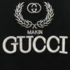 High-End Gucci Round Neck Short Sleeve T-Shirt with Front and Back High-Stitch Embroidered Logo, 280g Double-Yarn Premium Combed Cotton, Pre-Shrunk Washed Fabric, No Deformation, Unisex Design, Official Website Details, Three Labels Included, Moisture-Proof Paper Packaging, Distinct from Market Standard Products, Comfortable Fit with OXS Silhouette