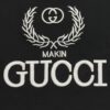 High-End Gucci Round Neck Short Sleeve T-Shirt with Front and Back High-Quality Jump Stitch Embroidery, 280g Double-Yarn Heavyweight 100% Combed Cotton, Pre-Shrunk Washed Fabric, No Deformation, Unisex Design with Official Logo Embroidery, Patch on Back, Complete Three Labels, Moisture-Proof Paper Packaging, Distinct from Market Standard Goods, Comfortable Fit with OXS Silhouette