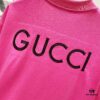GUCCI Crew Neck Short Sleeve T-Shirt 320g with Embroidered Double G Logo
