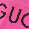 GUCCI Crew Neck Short Sleeve T-Shirt 320g with Embroidered Double G Logo