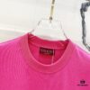 GUCCI Crew Neck Short Sleeve T-Shirt 320g with Embroidered Double G Logo