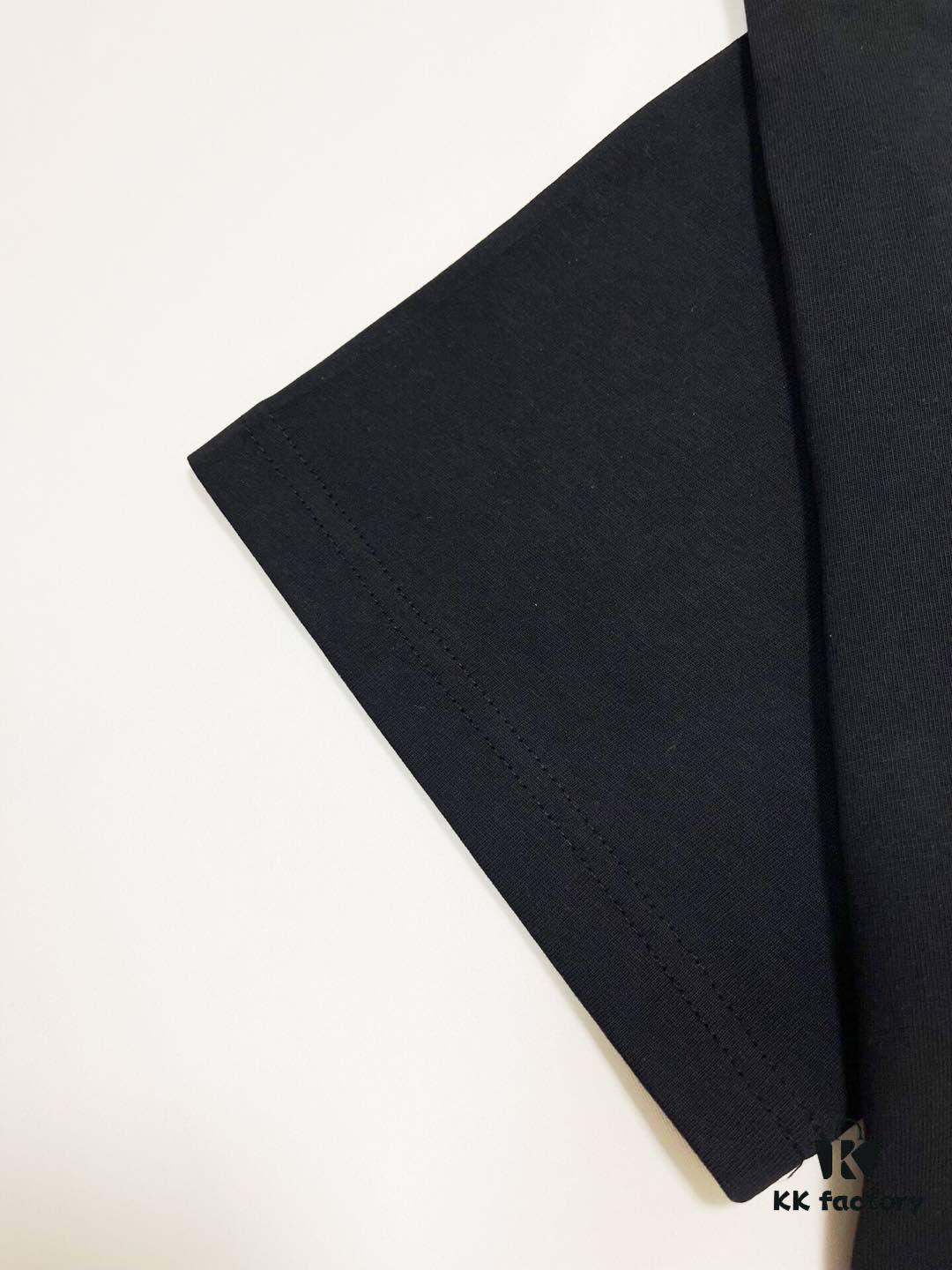 DIOR 1947 Balloon Letter Print Short Sleeve T-Shirt Custom 240g Dyed Fabric Comfortable Fit Unisex Stylish and Versatile Essential Wear