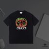 GUCCI New Arrival Letter Color-Block Printed T-Shirt