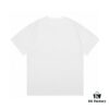 2025 Summer New Arrival Gucci Classic Double G Logo Print 300g Combed Cotton Crew Neck Short Sleeve T-Shirt Unisex