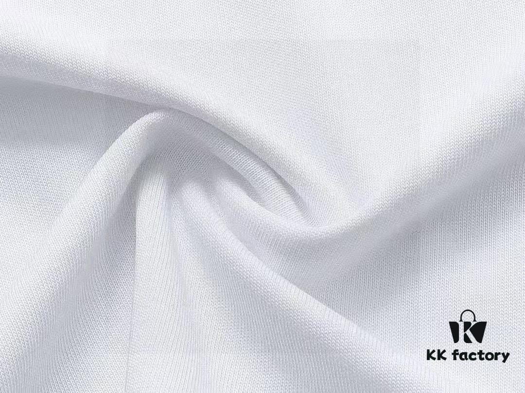 2025 Summer New Arrival Gucci Classic Double G Logo Print 300g Combed Cotton Crew Neck Short Sleeve T-Shirt Unisex