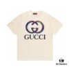 2025 Summer New Gucci Snake Year Limited Edition Double G Snake Pattern Letter Logo Print 300g Combed Cotton Round Neck Short Sleeve T-Shirt Unisex