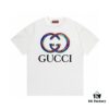 2025 Summer New Gucci Snake Year Limited Edition Double G Snake Pattern Letter Logo Print 300g Combed Cotton Round Neck Short Sleeve T-Shirt Unisex