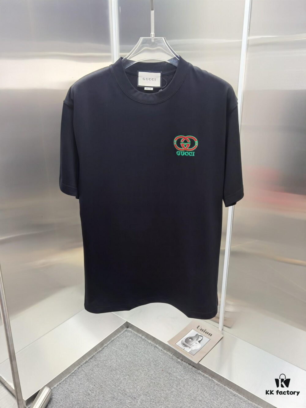 Gucci Embroidered Short Sleeve T-Shirt (Top Quality Version, Different from Common Stock)