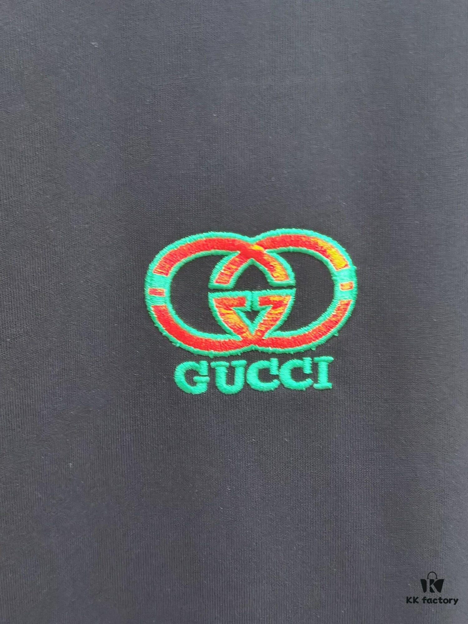 Gucci Embroidered Short Sleeve T-Shirt (Top Quality Version, Different from Common Stock)