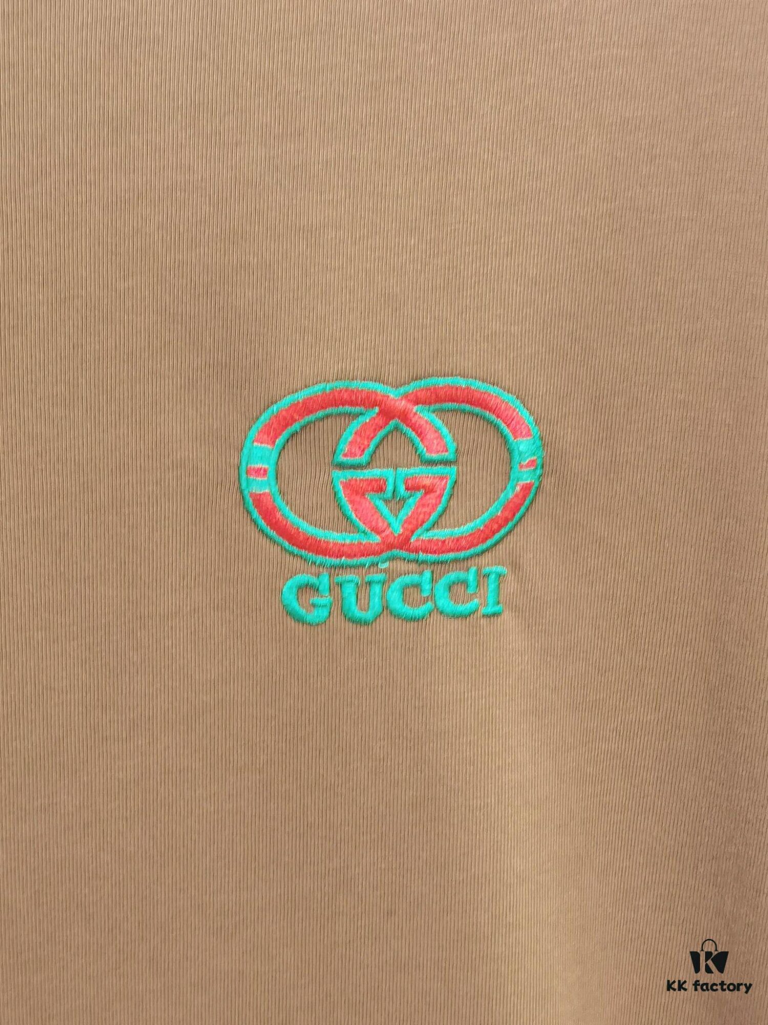 Gucci Embroidered Short Sleeve T-Shirt (Top Quality Version, Different from Standard Stock)