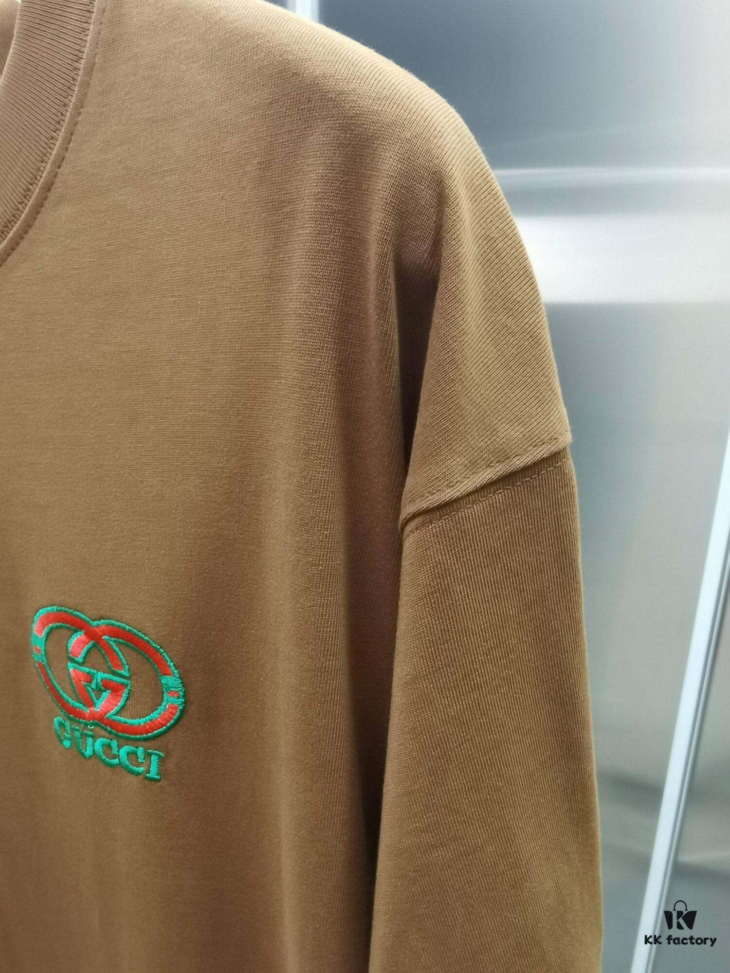 Gucci Embroidered Short Sleeve T-Shirt (Top Quality Version, Different from Standard Stock)