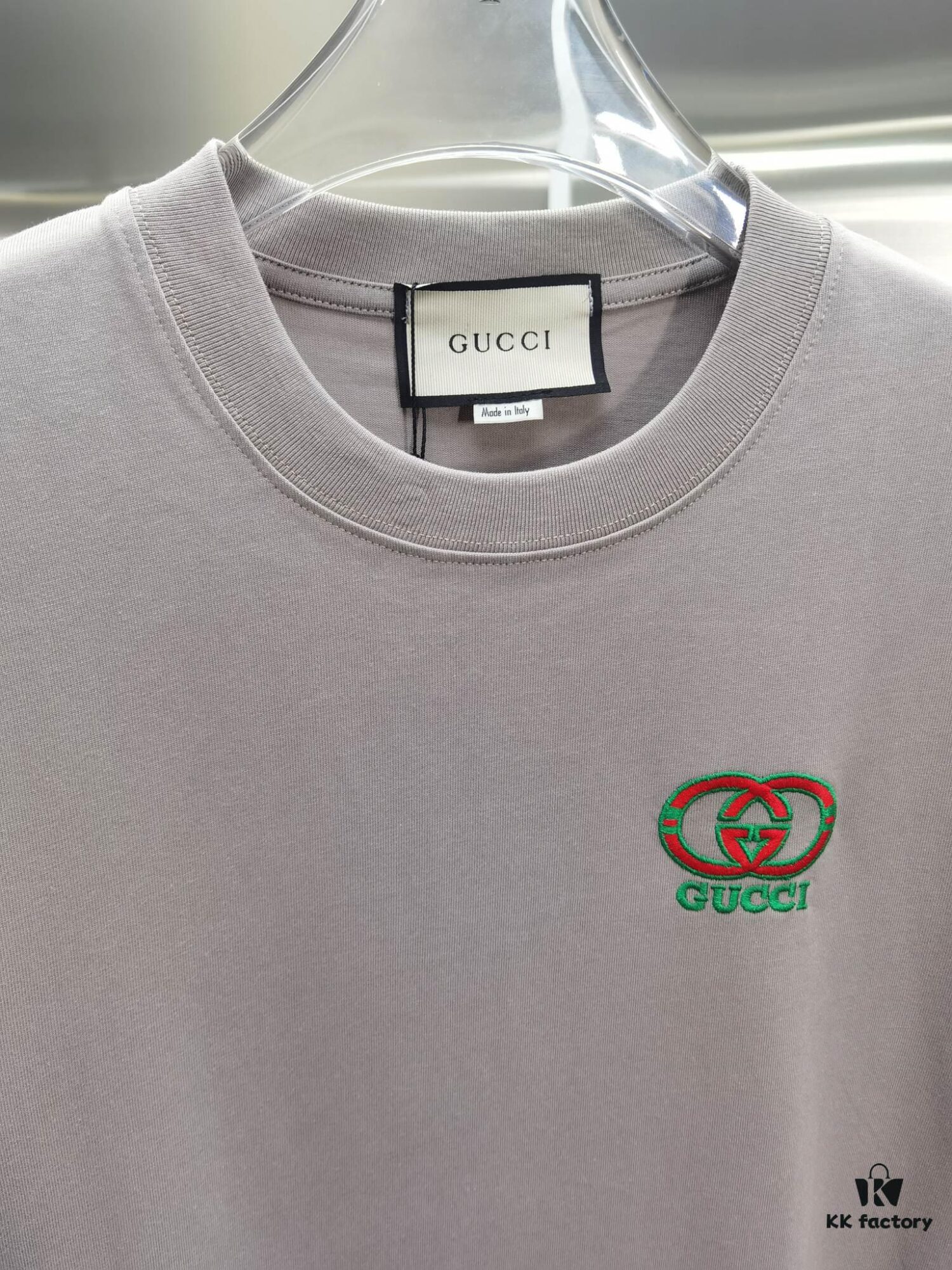 Gucci Embroidered Short Sleeve T-Shirt (Top Quality Version, Different from Standard)