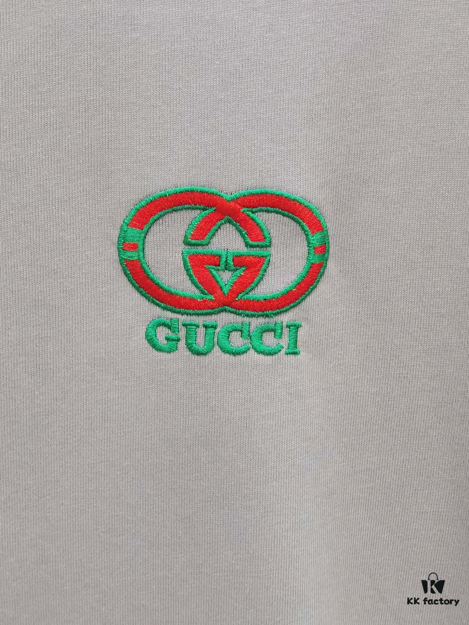Gucci Embroidered Short Sleeve T-Shirt (Top Quality Version, Different from Standard)