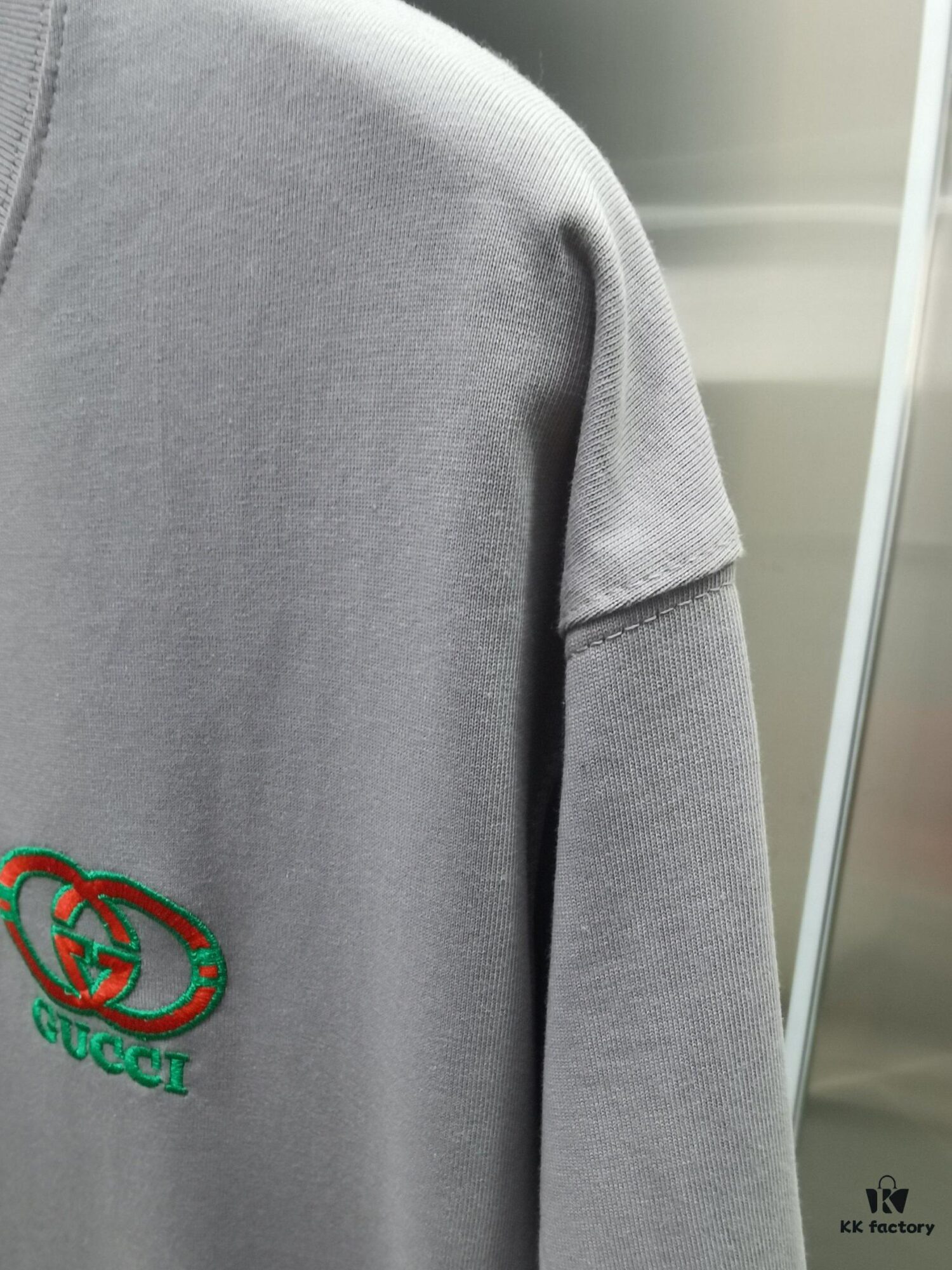 Gucci Embroidered Short Sleeve T-Shirt (Top Quality Version, Different from Standard)