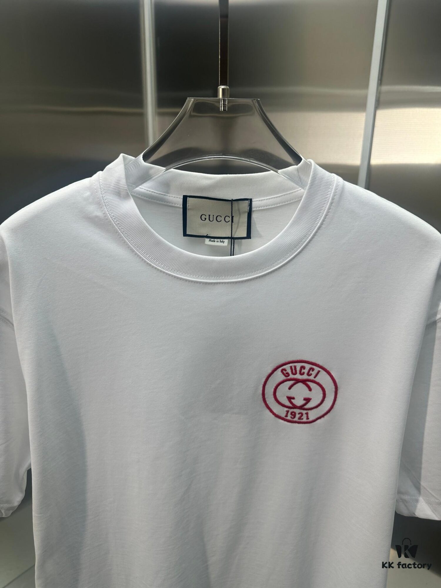 Gucci Embroidered Short Sleeve T-Shirt (Top Quality Version, Different from Standard Stock)