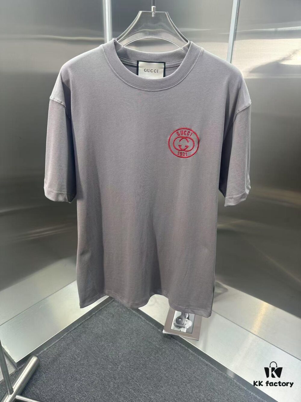 Gucci Embroidered Short Sleeve T-Shirt (Top Quality Version, Different from Standard Stock)