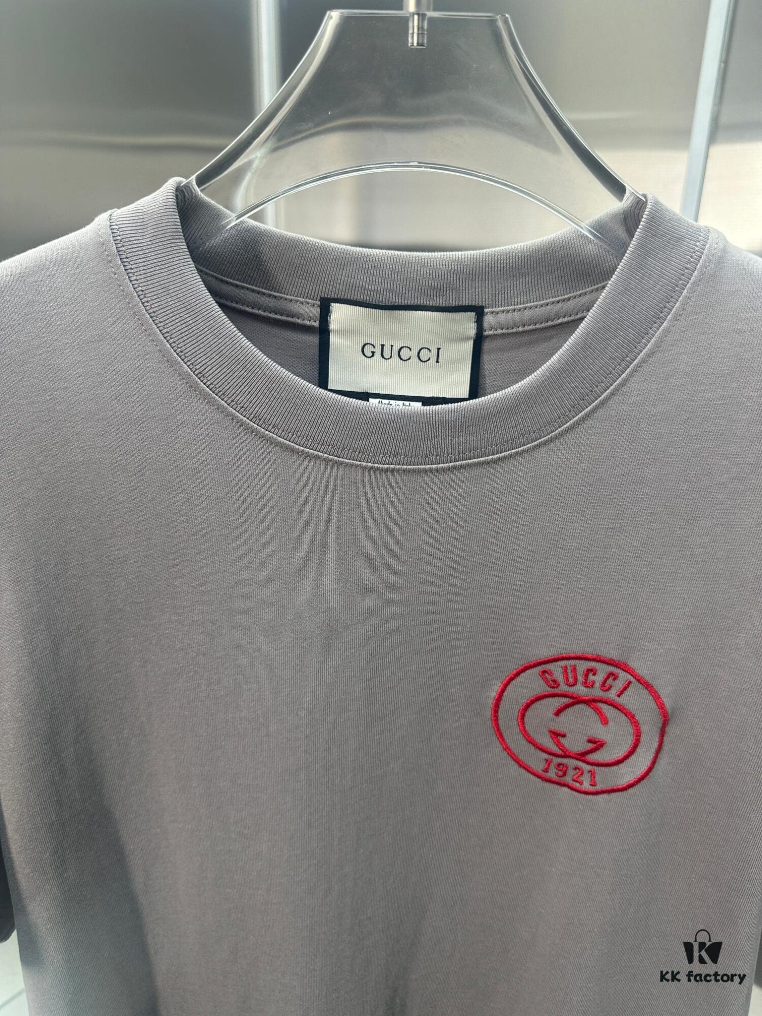 Gucci Embroidered Short Sleeve T-Shirt (Top Quality Version, Different from Standard Stock)