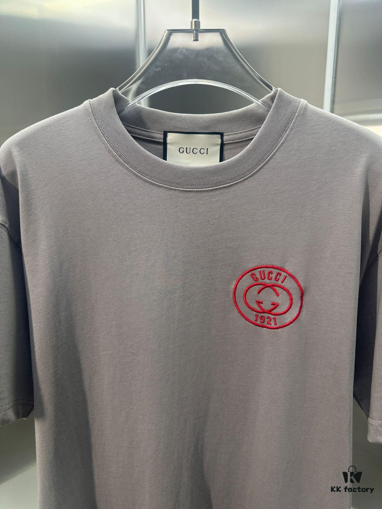 Gucci Embroidered Short Sleeve T-Shirt (Top Quality Version, Different from Standard Stock)