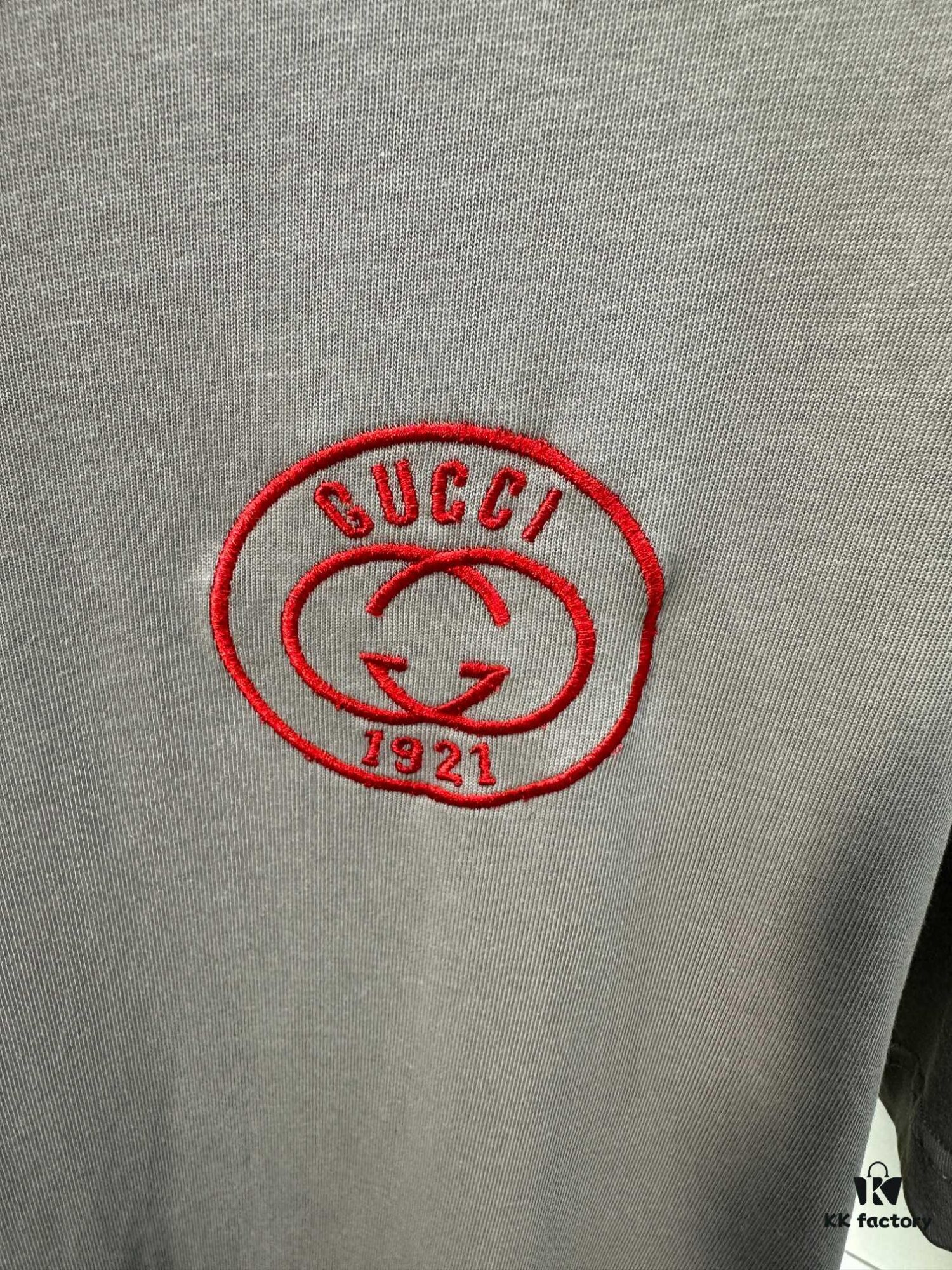 Gucci Embroidered Short Sleeve T-Shirt (Top Quality Version, Different from Standard Stock)
