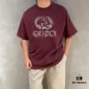 GUCCI 25SS Master-Designed New Arrival Printed Round-Neck Short-Sleeve T-Shirt 300g