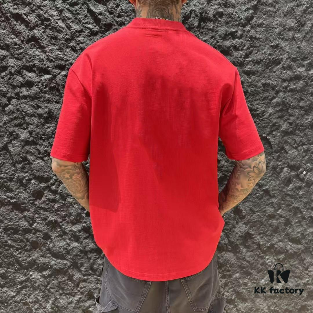 LOE Loewe 25SS Master-Designed Brand New Printed Round-Neck Short-Sleeve T-Shirt