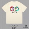 GUCCI 25SS Master-Designed New Arrival Printed Round-Neck Short-Sleeve T-Shirt 300g