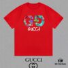 GUCCI 25SS Master-Designed New Arrival Printed Crew Neck Short Sleeve T-Shirt 300g