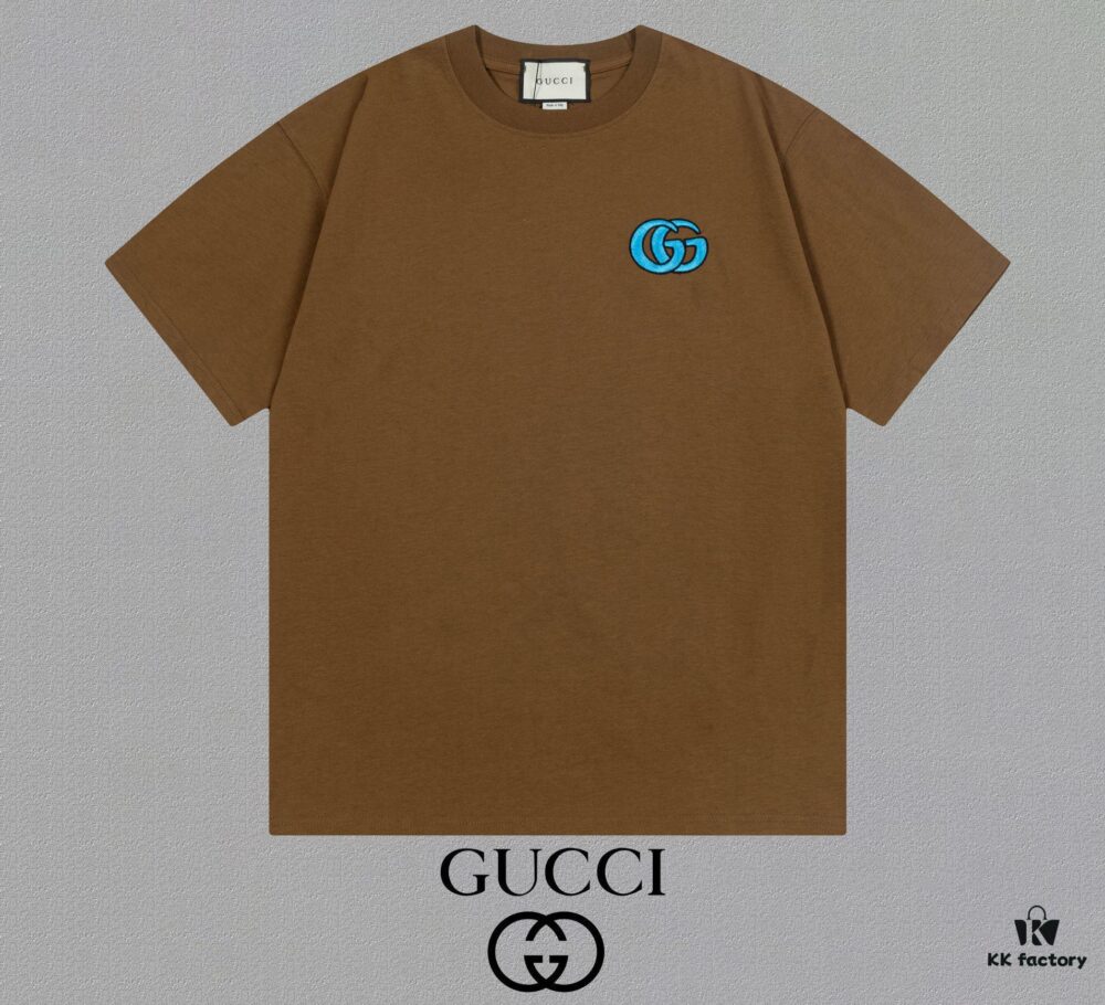Gucci Embroidered Short Sleeve T-Shirt (Top Quality Version, Different from Standard Stock)