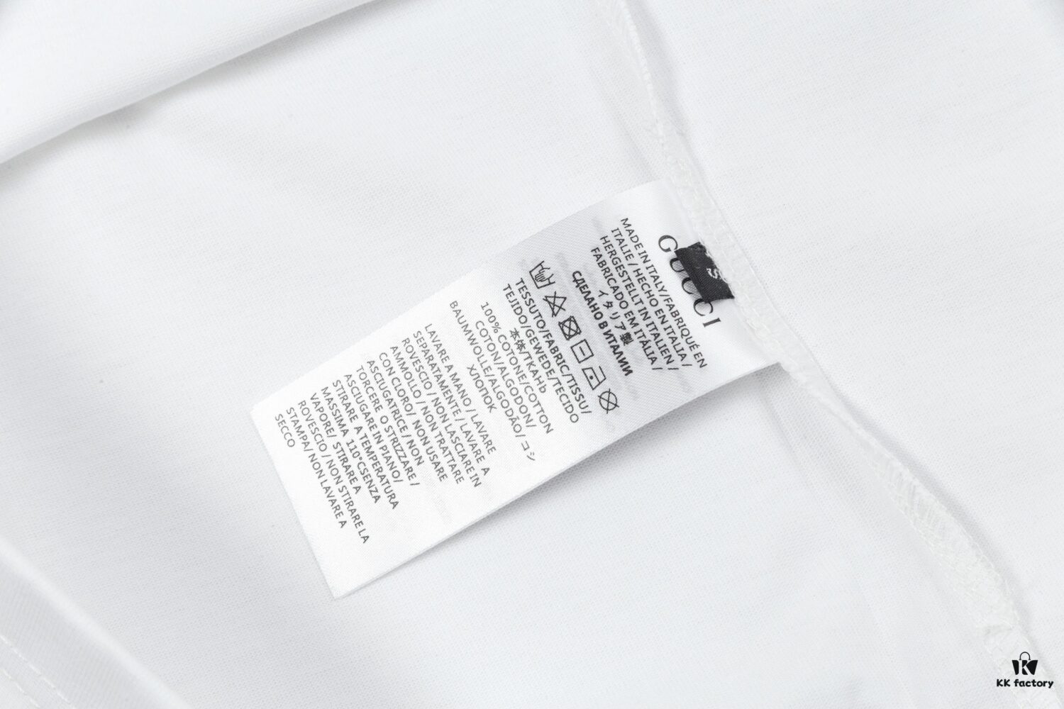 Gucci Embroidered Short Sleeve T-Shirt (Top Quality Version, Different from Standard Stock)