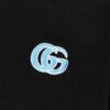 Gucci Embroidered Short Sleeve T-Shirt (Top Quality Version, Different from Standard Stock) Unisex 100% Cotton Heavyweight Dual-Yarn Tee
