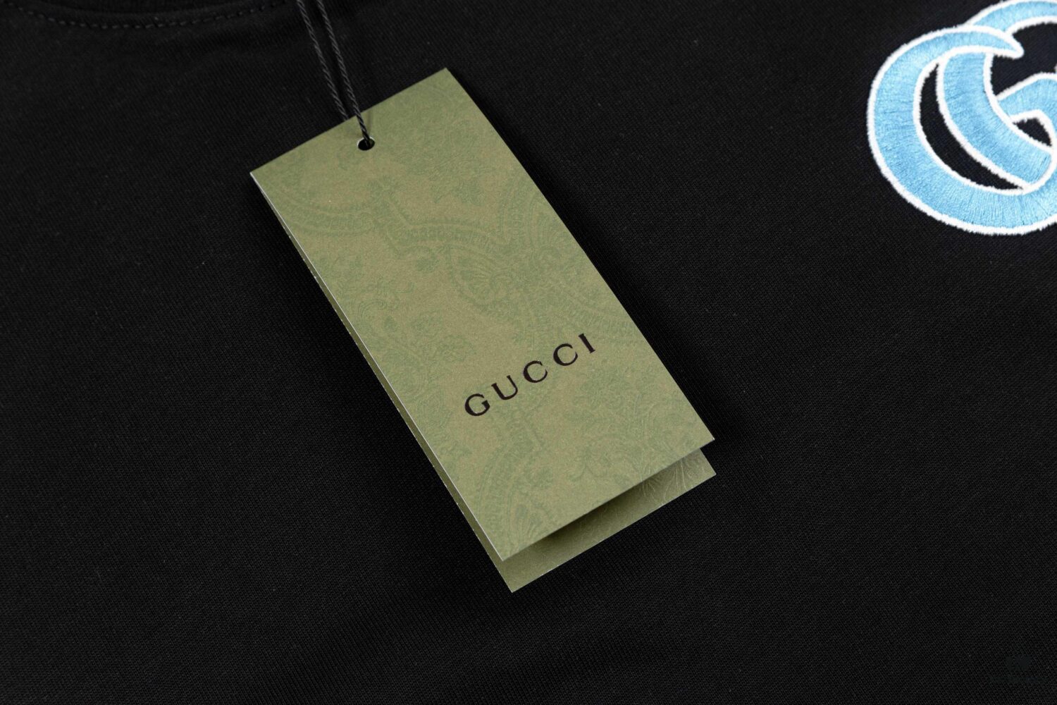 Gucci Embroidered Short Sleeve T-Shirt (Top Quality Version, Different from Standard Stock) Unisex 100% Cotton Heavyweight Dual-Yarn Tee