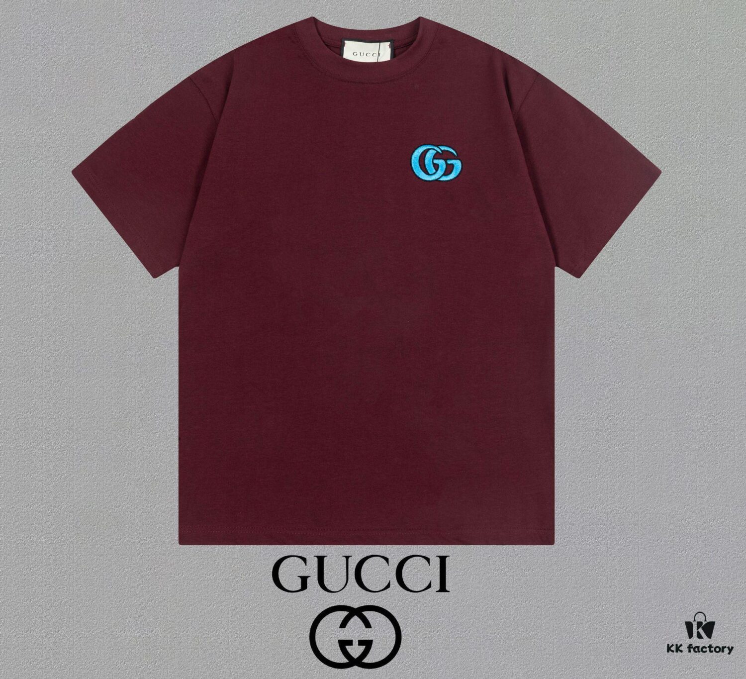 Gucci Embroidered Short Sleeve T-Shirt (Top Quality Version, Different from Standard Stock)