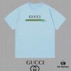 GUCCI x Artisan-Designed 25SS New Arrival Printed Round-Neck Short-Sleeve T-Shirt, 300gsm, Autumn/Winter Latest Store Synchronized OS Drop-Shoulder Fit, Stylish and Unique, Extremely Versatile and Attractive, Unisex Essential Wear, Complete with Hang Tag, Neck Label, and Wash Label