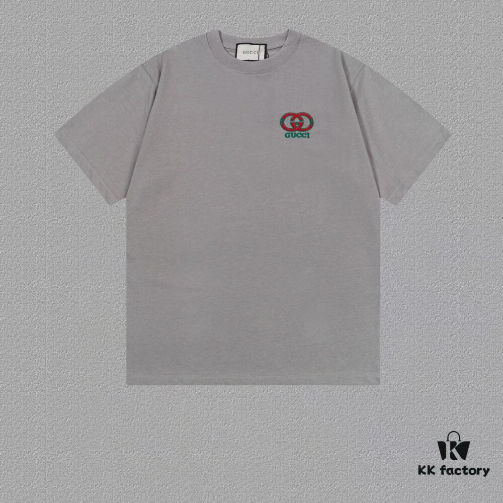 Gucci GU*CI Short Sleeve T-Shirt (Embroidered Premium Version, Different from Standard Stock)
