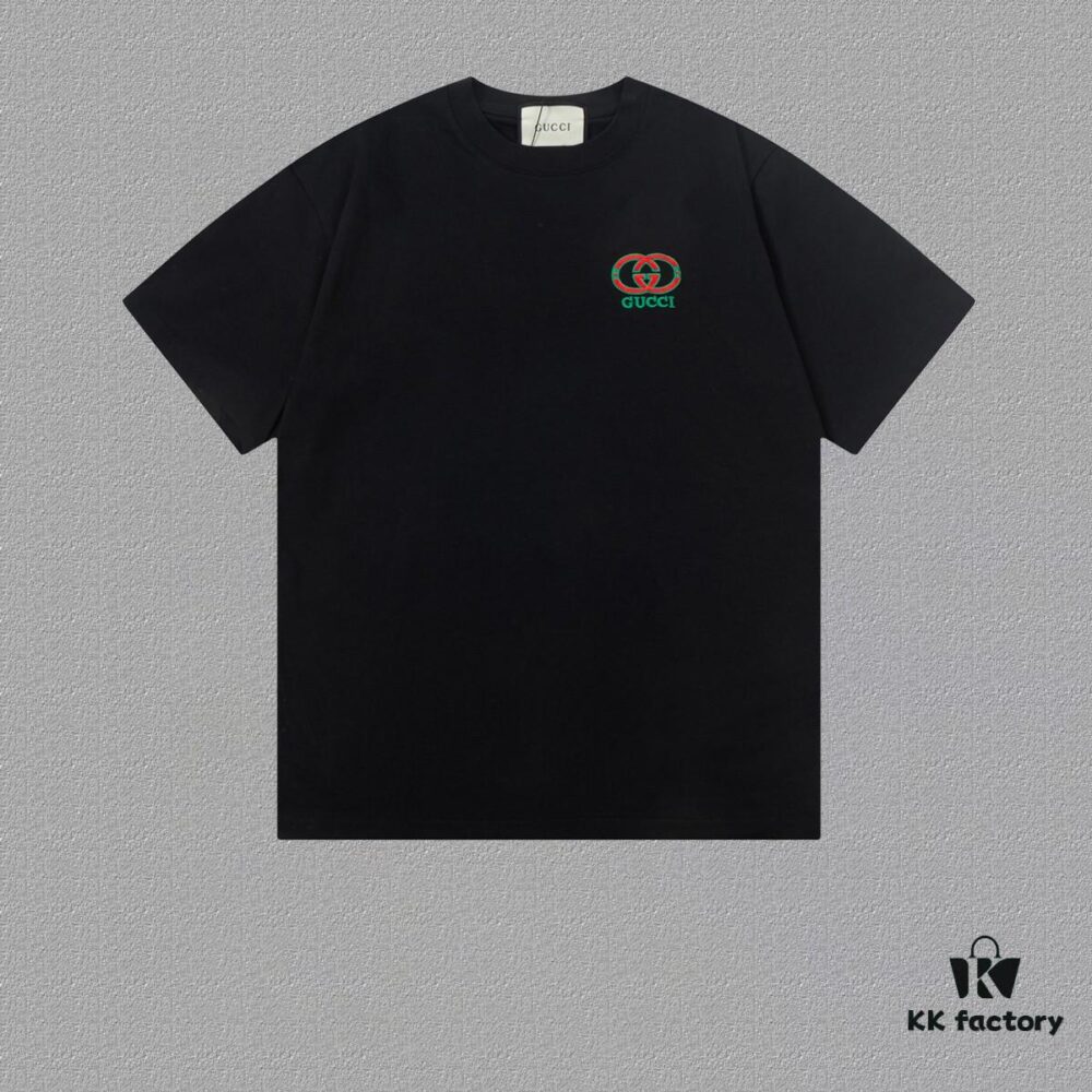 Gucci Embroidered Short Sleeve T-Shirt (High-End Version, Distinct from Standard Stock)