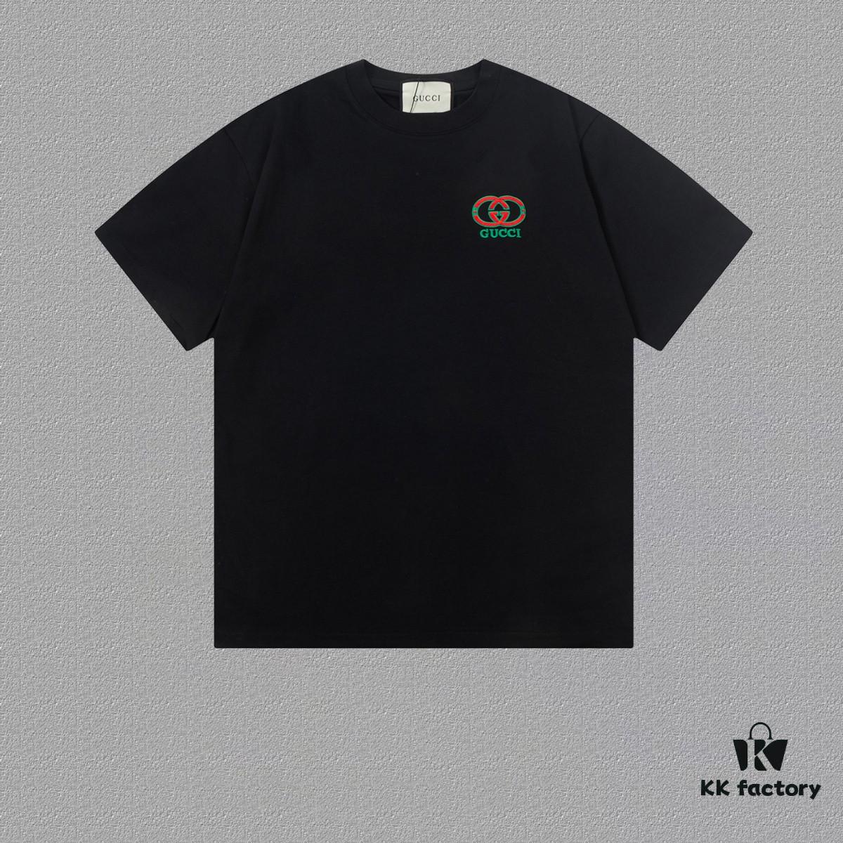 Gucci Embroidered Short Sleeve T-Shirt (High-End Version, Distinct from Standard Stock)