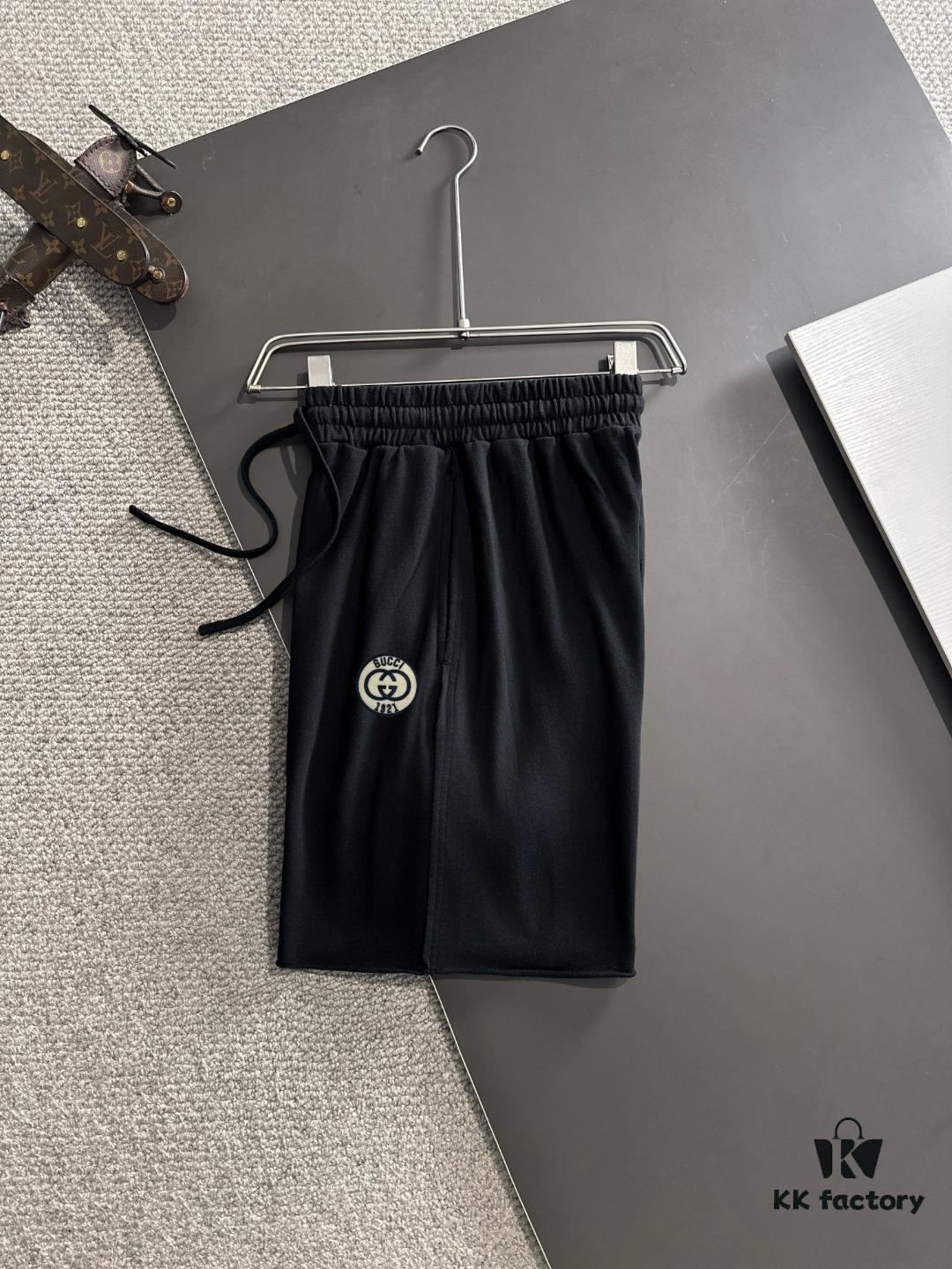 GUCCI 2025 Spring/Summer New Arrival Elastic Waist Casual Solid Loose Shorts