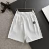 GUCCI 2025 Spring/Summer New Arrival High-End Elastic Waist Casual Solid Loose Shorts