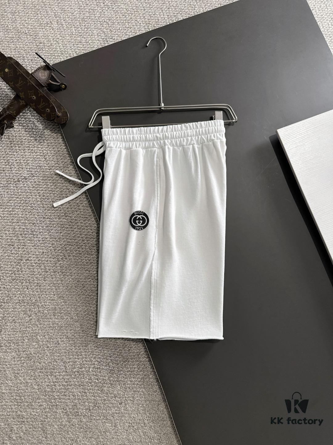 GUCCI 2025 Spring/Summer New Arrival High-End Elastic Waist Casual Solid Loose Shorts