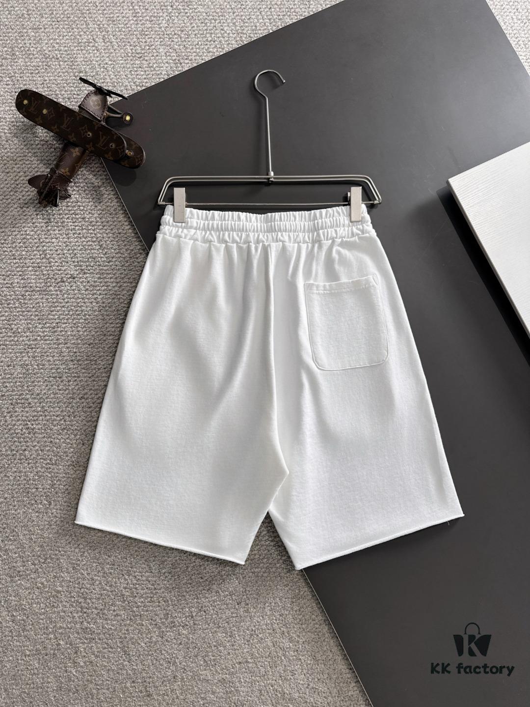 GUCCI 2025 Spring/Summer New Arrival High-End Elastic Waist Casual Solid Loose Shorts