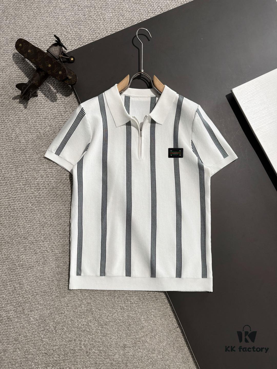 High-Quality GUCCI 2025 Spring/Summer New Men's Lapel Short-Sleeve T-Shirt