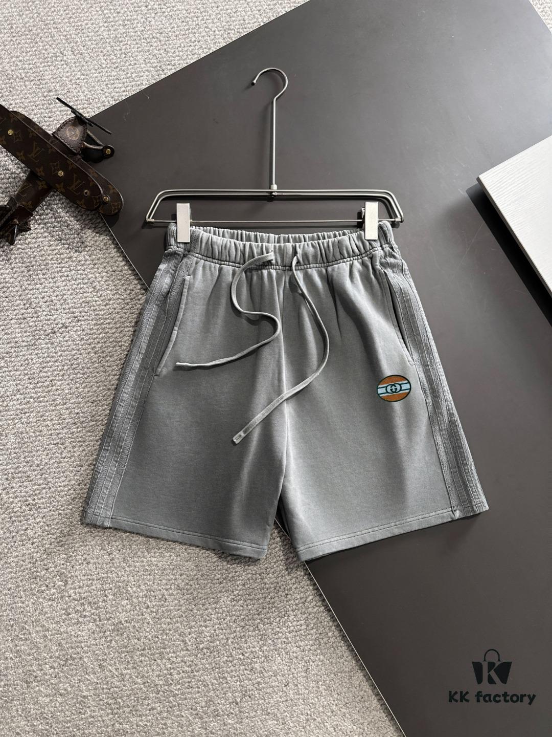 GUCCI 2025 Spring/Summer New Arrival Elastic Waist Casual Solid Loose Shorts