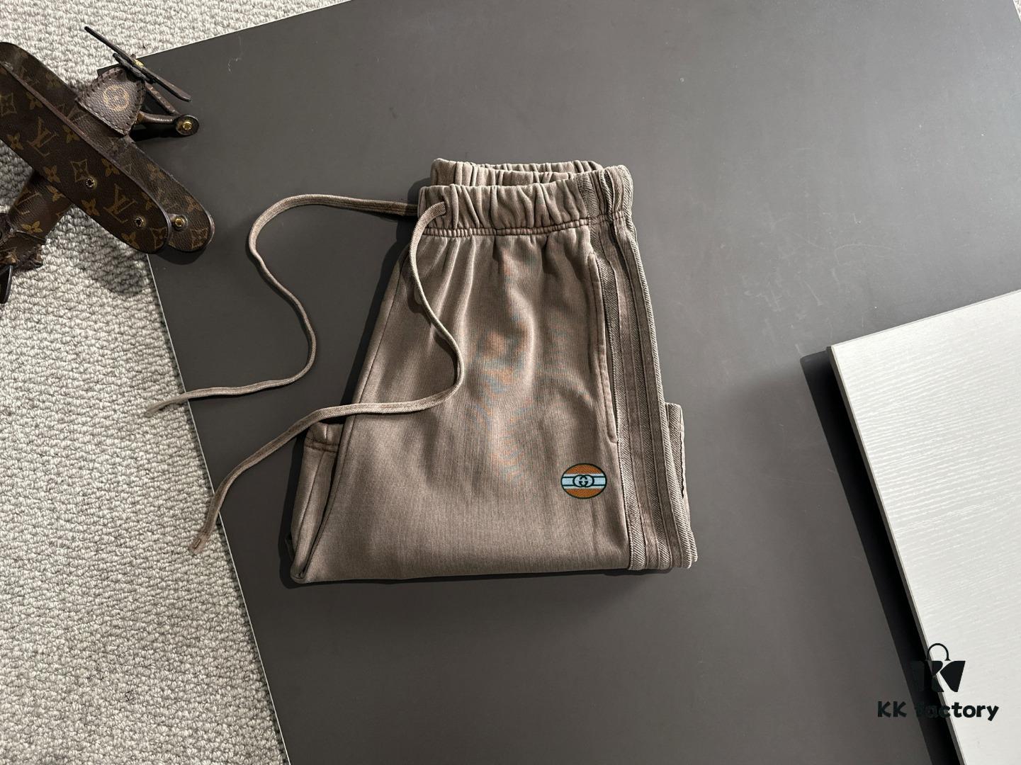 GUCCI 2025 Spring/Summer New Arrival Elastic Waist Casual Solid Loose Shorts