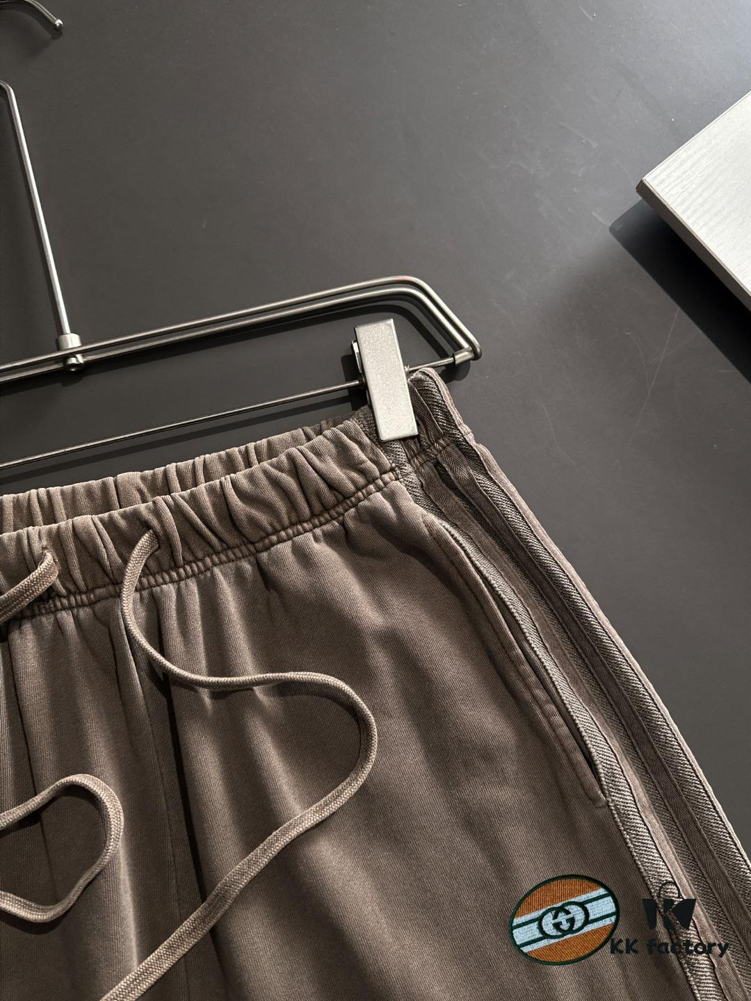 GUCCI 2025 Spring/Summer New Arrival Elastic Waist Casual Solid Loose Shorts