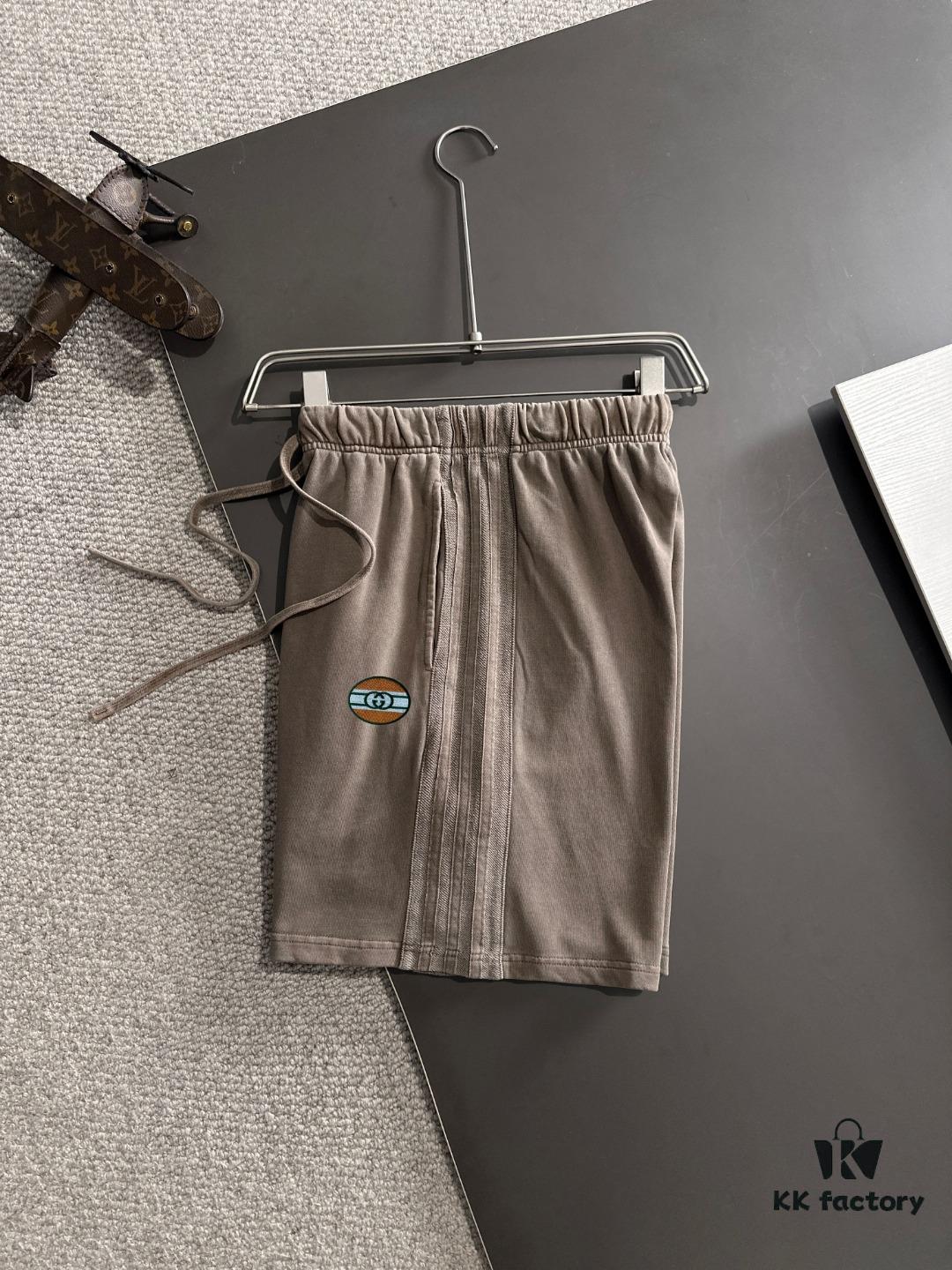 GUCCI 2025 Spring/Summer New Arrival Elastic Waist Casual Solid Loose Shorts