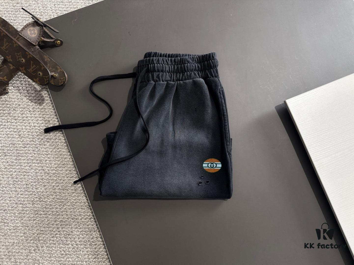 GUCCI 2025 Spring/Summer New Arrival Elastic Waist Casual Solid Loose Shorts