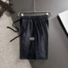 GUCCI 2025 Spring/Summer New Arrival Elastic Waist Casual Solid Loose Shorts